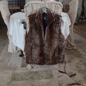 Faux fur vest